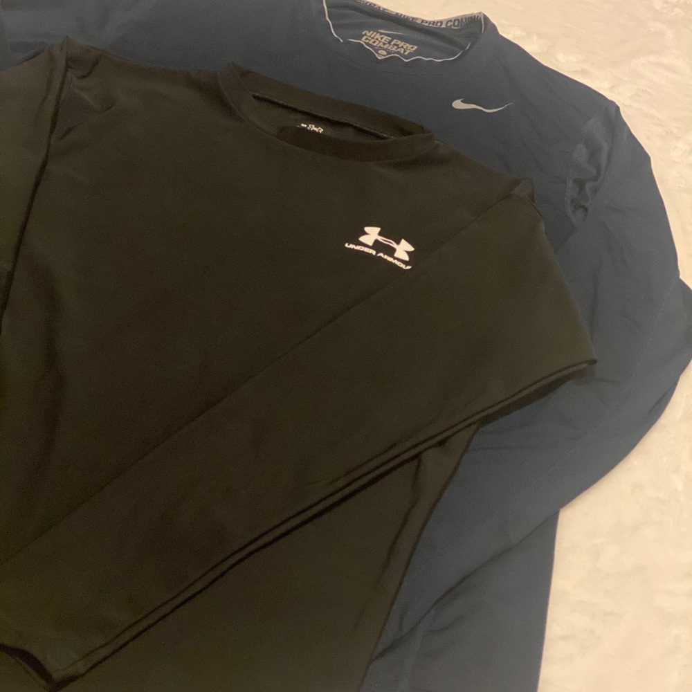 Nike and Under Armour shirts